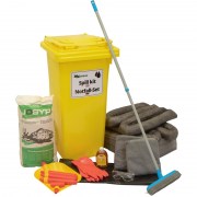 USK 124 C - universele spill kit in gele rolcontainer